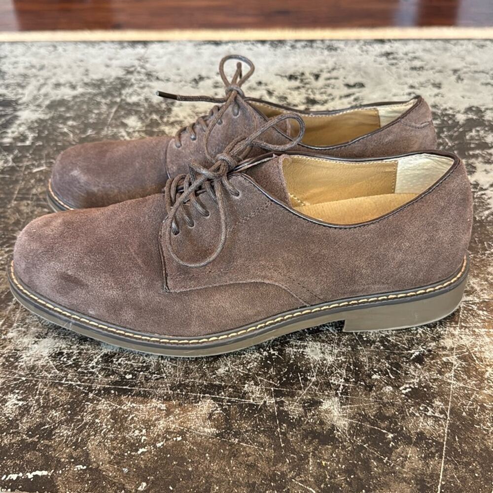 Mens GH Bass Brown Suede Vintage Buck Shoes Size 9